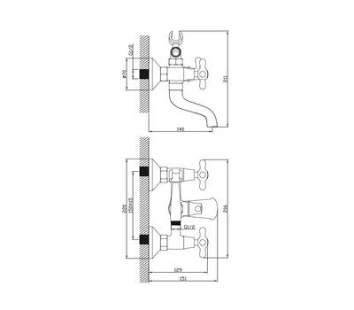 Смеситель для ванны Diadonna D80-330314