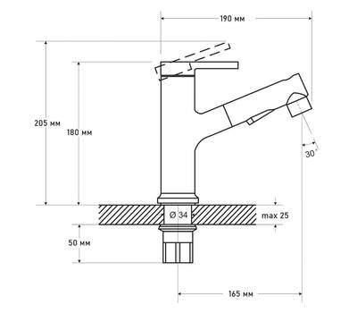 Смеситель для умывальника G.lauf GOG10-A012