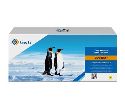 Картридж лазерный G&G GG-C055XY желтый (5900стр.) для LBP 663Cdw/664Cx , MF 742Cdw/744Cdw i-Sensys