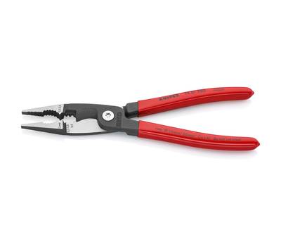 Клещи KNIPEX электромонтажные, 6-в-1, 200 мм, фосфатированные, обливные ручки, SB