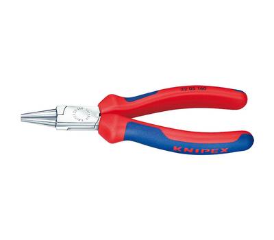 Круглогубцы KNIPEX губки d3x30 мм, длина 160 мм, хром, 2-комп ручки