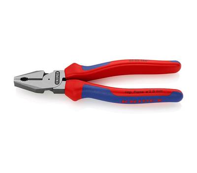 Плоскогубцы KNIPEX комбинированные особой мощности, 180 мм, фосфатированные, 2-комп ручки, SB