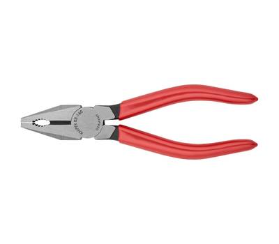 Плоскогубцы KNIPEX комбинированные, 160 мм, фосфатированные, обливные ручки, SB