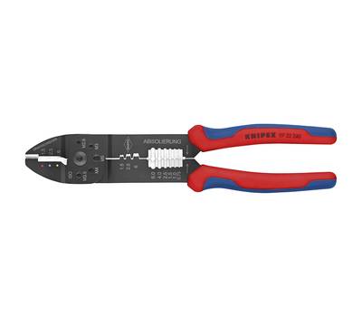 Пресс-клещи KNIPEX 3 гнезда, изол. кабельные наконечники и штекеры: 0.5-6.0 мм², 240 мм, SB