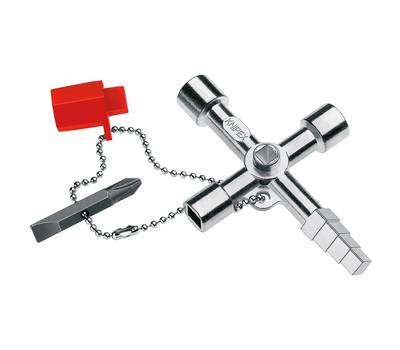Ключ крестовой KNIPEX Profi-Key 4-лучевой для стандартных шкафов, 90 мм