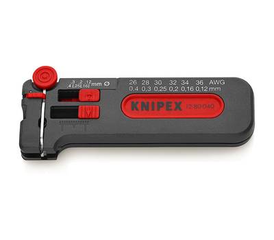 Стриппер механический KNIPEX для тонких медных кабелей, Ø 0.12-0.4 мм AWG 36-26, SB