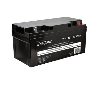 Батарея аккумуляторная EXEGATE DT 1265 (12V 65Ah, под болт М6)