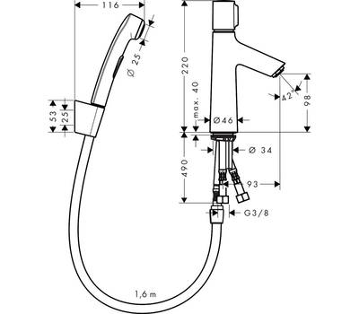 Смеситель для умывальника Hansgrohe 72 291 000