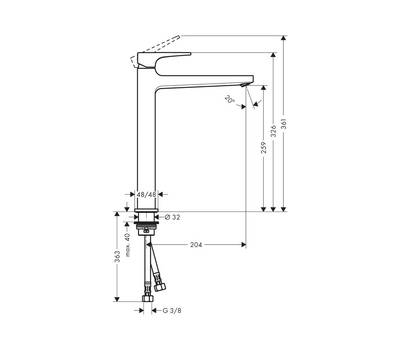 Смеситель для умывальника Hansgrohe 32 512 140