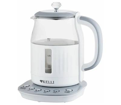 Чайник электрический KELLI KL-1373 бело-серый