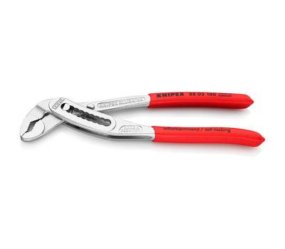 Клещи переставные KNIPEX KN-8803180 ALLIGATOR зев 42 мм, длина 180 мм, хром, обливные ручки