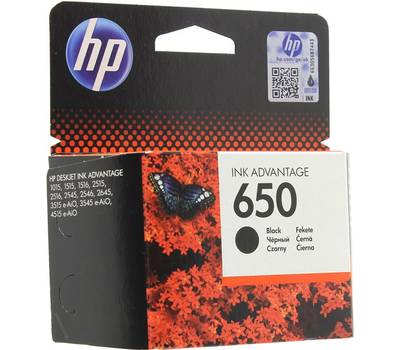 Картридж HP CZ101AE №650, Black {DeskJet IA 2515/2516, Black}