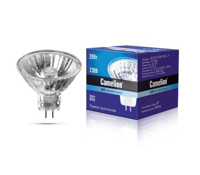 Лампа галогеновая CAMELION JCDR 20W GX5.3