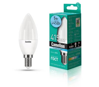 Лампа светодиодная CAMELION LED5-C35/845/E14