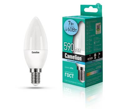 Лампа светодиодная CAMELION LED7-C35/845/E14