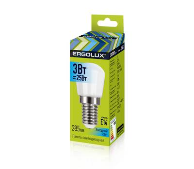 Лампа светодиодная ERGOLUX LED-T26-3W-E14-4К