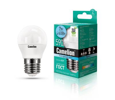 Лампа светодиодная CAMELION LED7-G45/845/E27