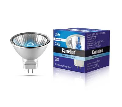 Лампа галогеновая CAMELION JCDR 35W GX5.3 COOL
