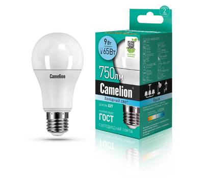 Лампа светодиодная CAMELION LED9-A60/845/E27