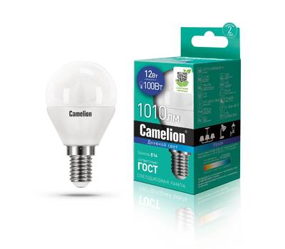 Лампа светодиодная CAMELION LED12-G45/865/E14