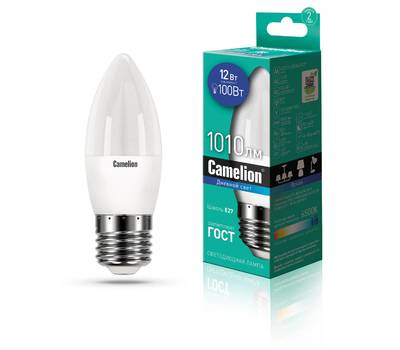 Лампа светодиодная CAMELION LED12-C35/865/E27