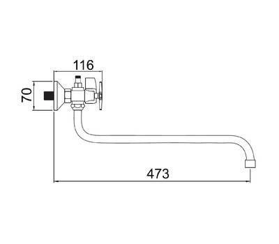 Смеситель для ванны Potato P2469