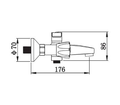 Смеситель для ванны Potato P30319