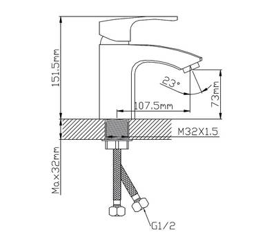 Смеситель для ванны Potato P10225