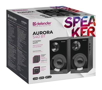 Колонки для компьютера DEFENDER Aurora S40 BT 40Вт, bluetooth, 220В