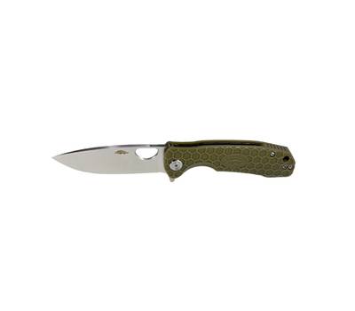 Нож туристический Honey Badger Flipper D2 L (HB1007) с зелёной рукоятью