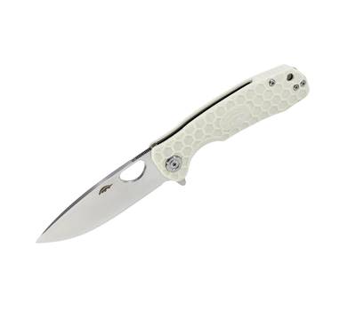 Нож туристический Honey Badger Flipper D2 L (HB1042) с белой рукоятью