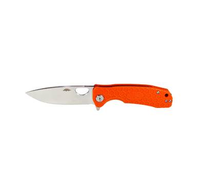 Нож туристический Honey Badger Flipper D2 L (HB1044) с оранжевой рукоятью