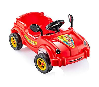 Машинка детская GUCLU 2887_Red/ОР каталка педальная Cool Riders, с клаксоном, красн.