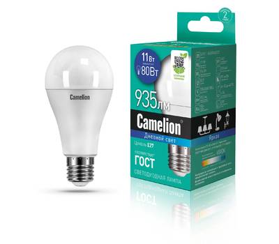 Комплект светодиодных лампочек CAMELION LED11-A60/865/E27/10 шт