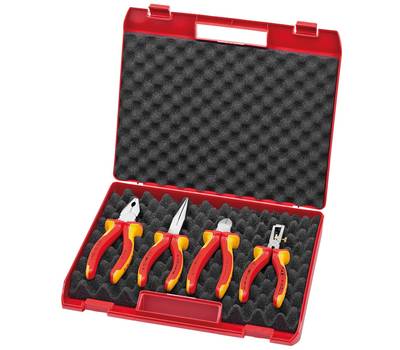 Набор инструментов KNIPEX KN-002015 RED Electro чемодан VDE, 4 пр.