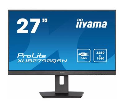 Монитор IIYAMA 27" ProLite XUB2792QSN-B5 черный IPS LED 4ms 16:9 HDMI M/M матовая HAS Piv 350cd 178г