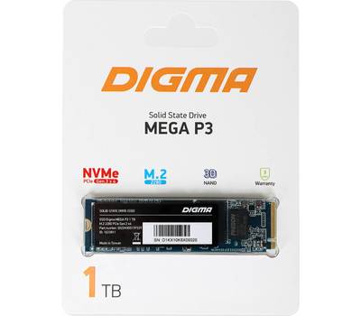 Накопитель SSD DIGMA Mega P3 DGSM3001TP33T