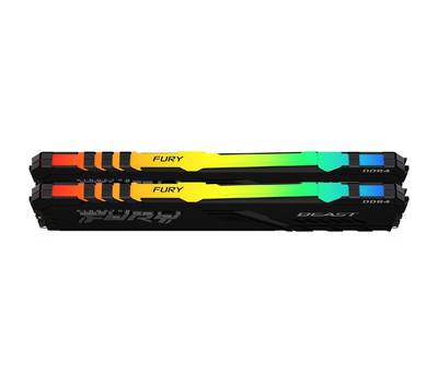 Модуль памяти KINGSTON Fury Beast Black RGB KF432C16BBAK2/16