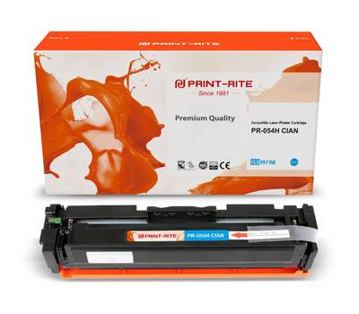 Картридж лазерный PRINT-RITE TFCA06CPU1J PR-054H CIAN 054H Cian голубой (2300стр.) для LBP 621Cw/62