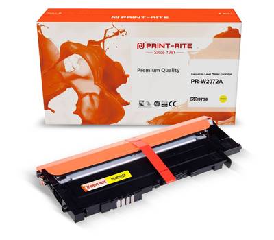 Картридж лазерный PRINT-RITE TFHA9PYPU1J PR-W2072A W2072A (есть ограничения по прошивке) желтый (700