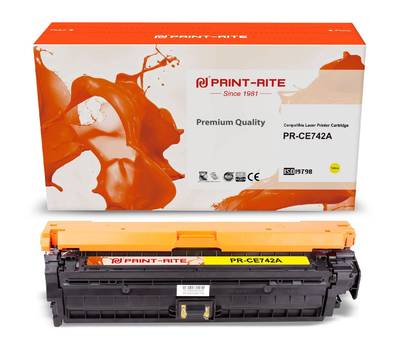 Картридж лазерный PRINT-RITE TFHAN7YPU1J PR-CE742A CE742A желтый (7300стр.) для LJ CP5220/CP5221/CP