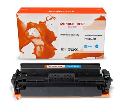 Картридж лазерный PRINT-RITE TFHAXHCPU1J PR-CF411X CF411X голубой (5000стр.) для LJ M452DW/DN/NW M4