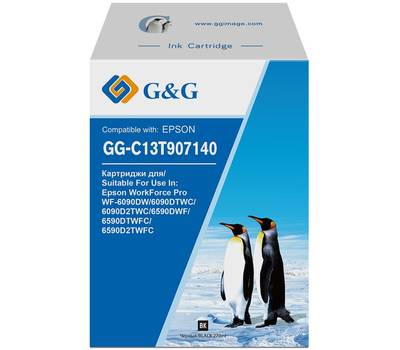 Картридж G&G GG-C13T907140 черный (270мл) для WorkForce Pro WF-6090DW/6090DTWC/6090D2TWC/6590DWF