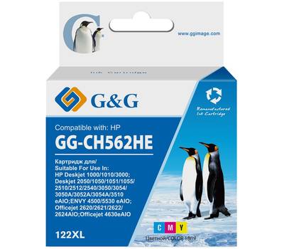 Картридж G&G GG-CH562HE 122 многоцветный (18мл) для DJ 1050A/2050A/3000