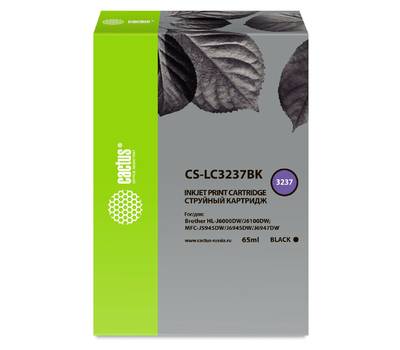 Картридж CACTUS CS-LC3237BK черный (65мл) для HL-J6000DW/J6100DW