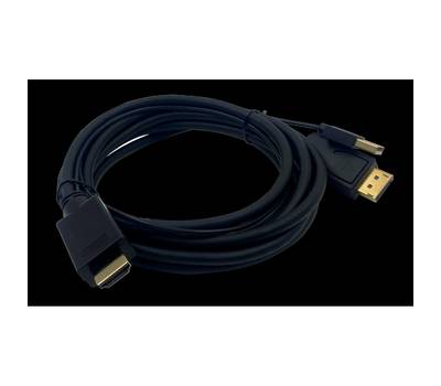 Кабель аудио-видео BURO HDMI (m)/DisplayPort (m) 2м. Позолоченные контакты черный (HDMI-DP-2M)