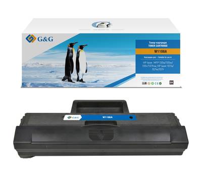 Картридж лазерный G&G GG-W1106A черный (1000стр.) для Laser 107a/107r/107w/135a MFP/135r MFP/135w M