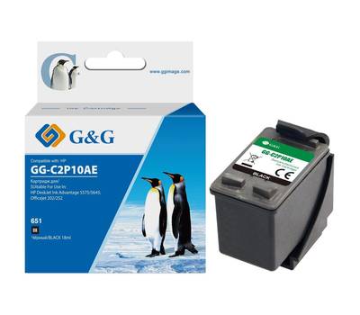 Картридж G&G GG-C2P10AE 651 черный (12мл) для DeskJet 5575/5645