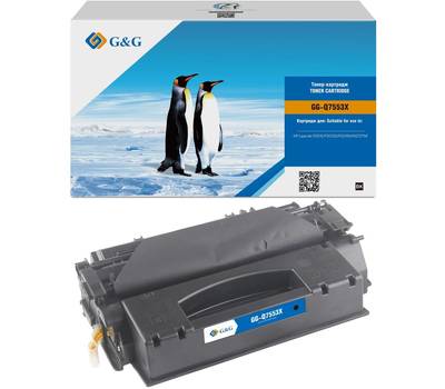 Тонер G&G GG-Q7553X черный (7000стр.) для LJ P2010/P2014/P2015/M2727nf MFP