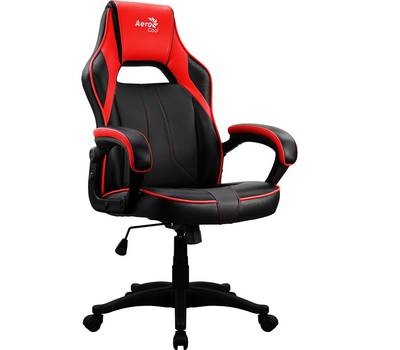 Кресло игровое AEROCOOL AС40C AIR черный/красный сиденье черный/красный полиуретан крестов.